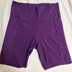 Girlfriend collective 

Plum High-Rise Pocket Bike Short